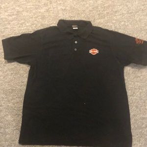 Men’s black Harley Davidson collared shirt